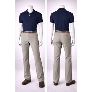 Peter Millar Gale 36x36 long crown Long Khaki Pants ME0B39BT Crown Button NWT